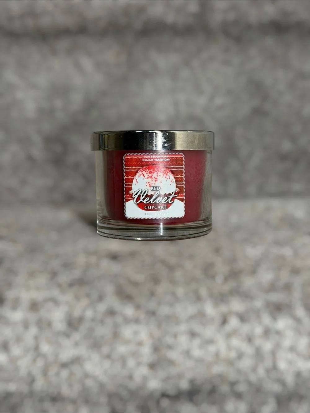 NEW Bath & Body Works Red Velvet Cupcake Mini Candle Discontinued Single Wick
